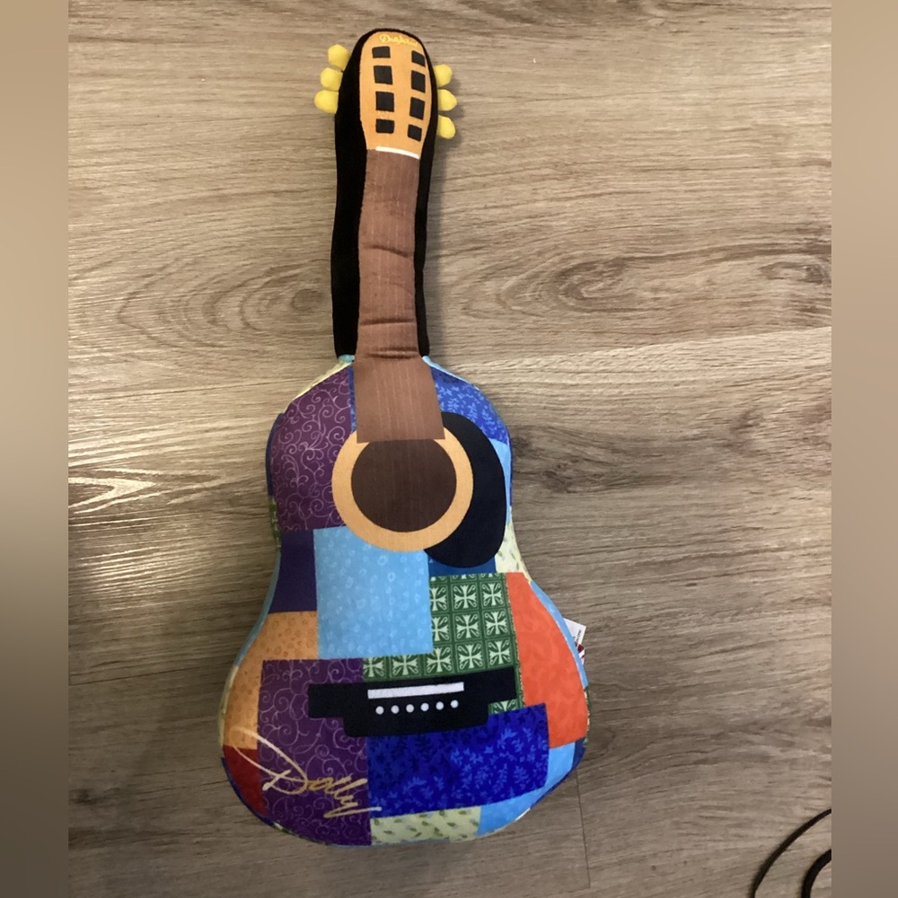 Fiesta Official Dolly Parton Dollywood Coat of Many Colors Plush Guitar!
